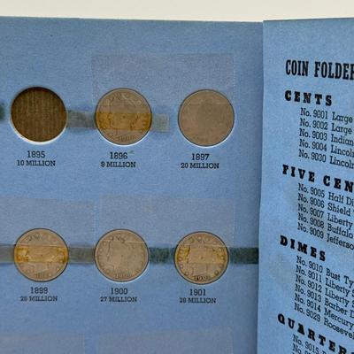 LOT 75: Liberty Head Nickel Collection Booklet (Incomplete) & Assortment of Liberty Head Nickels Not in Booklet