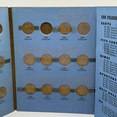 LOT 75: Liberty Head Nickel Collection Booklet (Incomplete) & Assortment of Liberty Head Nickels Not in Booklet