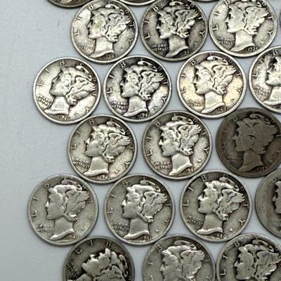LOT 81: Silver Mercury Dimes (50)