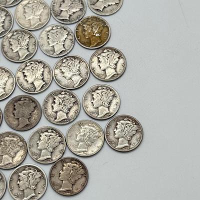 LOT 82: Silver Mercury Dimes (50)