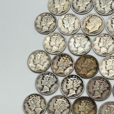LOT 82: Silver Mercury Dimes (50)