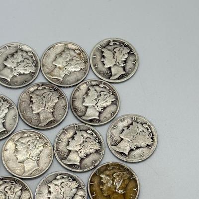 LOT 82: Silver Mercury Dimes (50)