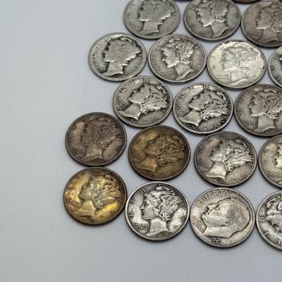 LOT 83: Silver Mercury Dimes (50)