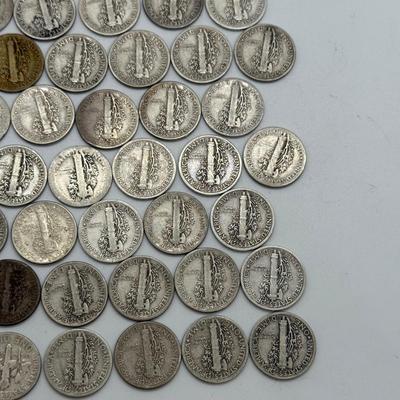 LOT 83: Silver Mercury Dimes (50)