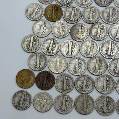 LOT 83: Silver Mercury Dimes (50)