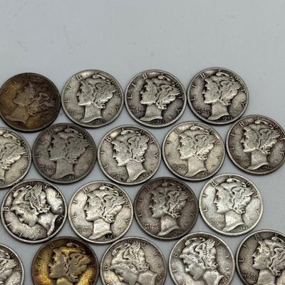 LOT 83: Silver Mercury Dimes (50)
