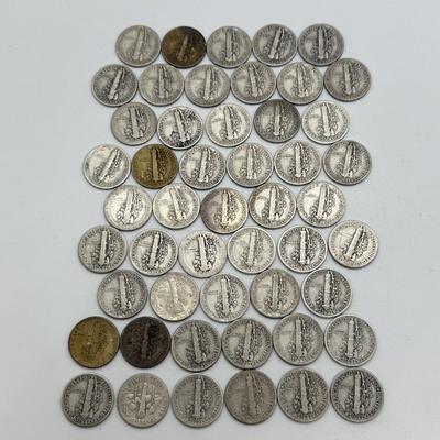 LOT 83: Silver Mercury Dimes (50)