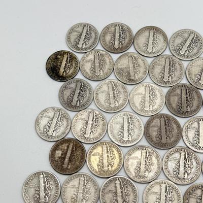 LOT 84: Silver Mercury Dimes (50)