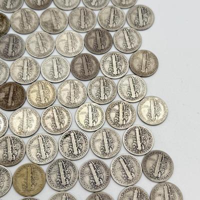 LOT 84: Silver Mercury Dimes (50)