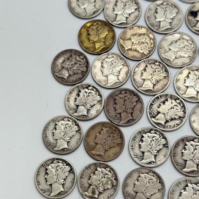 LOT 84: Silver Mercury Dimes (50)