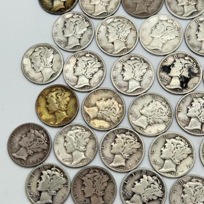LOT 84: Silver Mercury Dimes (50)