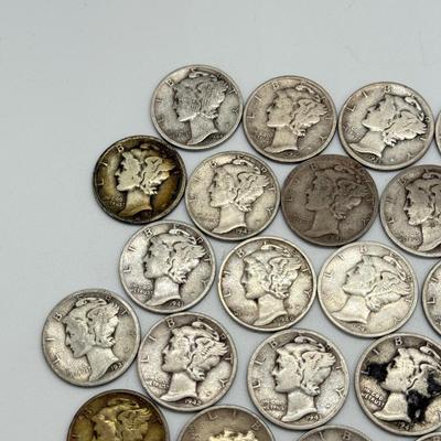 LOT 84: Silver Mercury Dimes (50)