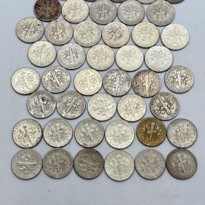 LOT 85: 90% Silver Roosevelt Dimes (50)
