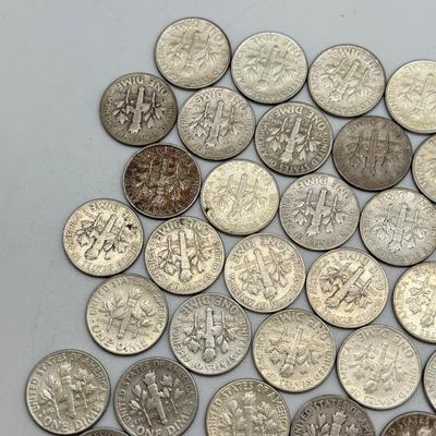 LOT 85: 90% Silver Roosevelt Dimes (50)