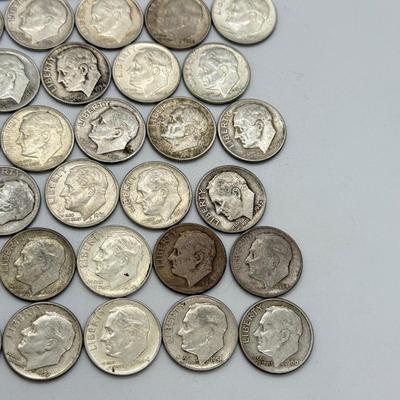LOT 85: 90% Silver Roosevelt Dimes (50)