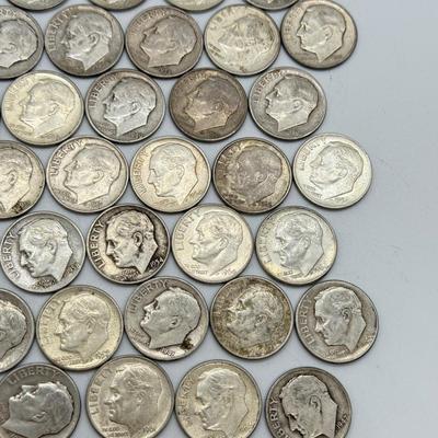 LOT 85: 90% Silver Roosevelt Dimes (50)