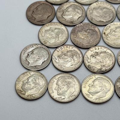 LOT 87: 90% Silver Roosevelt Dimes (50)