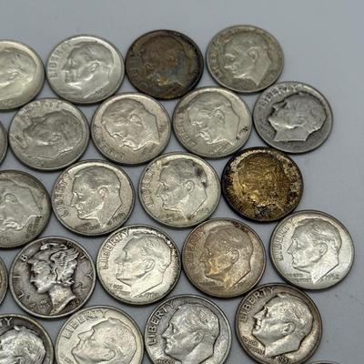 LOT 88: 90% Silver Roosevelt Dimes (50)