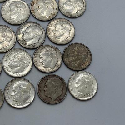 LOT 88: 90% Silver Roosevelt Dimes (50)