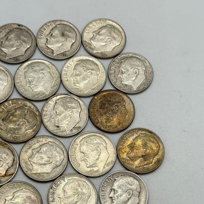 LOT 90: 90% Silver Roosevelt Dimes (50)
