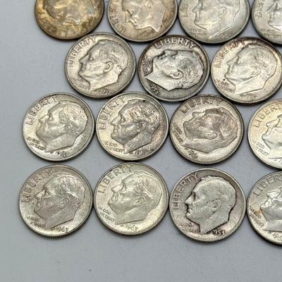 LOT 92: 90% Silver Roosevelt Dimes (50)