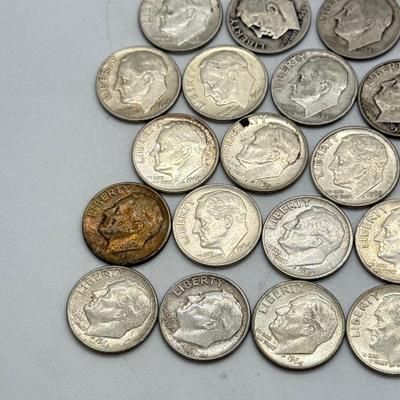 LOT 93: 90% Silver Roosevelt Dimes (50)