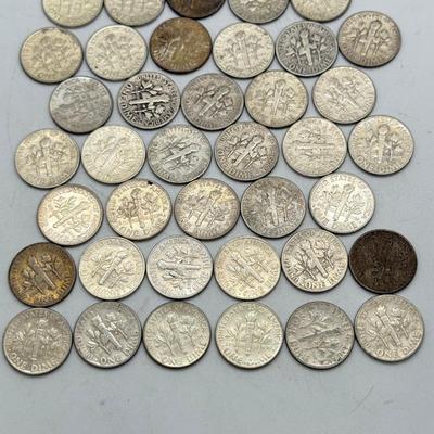 LOT 93: 90% Silver Roosevelt Dimes (50)