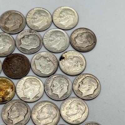 LOT 93: 90% Silver Roosevelt Dimes (50)