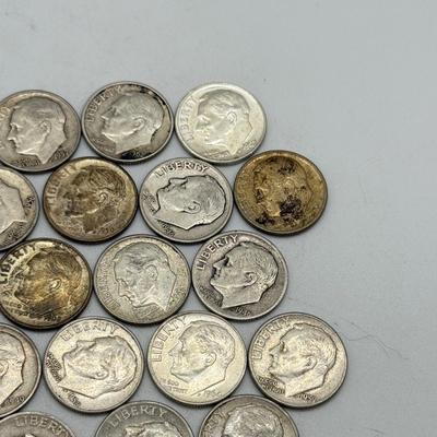 LOT 95: 90% Silver Roosevelt Dimes (50)