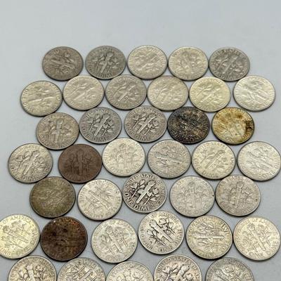 LOT 96: 90% Silver Roosevelt Dimes (50)