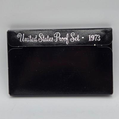 LOT 131: 1971 Eisenhower Proof Dollar, 1968, 1969, 1971, 1972, 1973, & 1974 Proof Set, and 1971 Uncirculated 40% Silver Eisenhower...