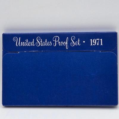 LOT 131: 1971 Eisenhower Proof Dollar, 1968, 1969, 1971, 1972, 1973, & 1974 Proof Set, and 1971 Uncirculated 40% Silver Eisenhower...