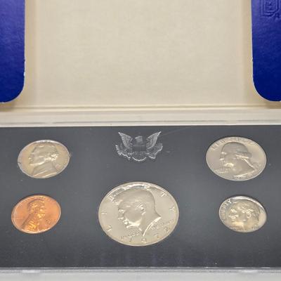 LOT 131: 1971 Eisenhower Proof Dollar, 1968, 1969, 1971, 1972, 1973, & 1974 Proof Set, and 1971 Uncirculated 40% Silver Eisenhower...