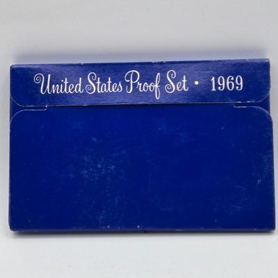 LOT 131: 1971 Eisenhower Proof Dollar, 1968, 1969, 1971, 1972, 1973, & 1974 Proof Set, and 1971 Uncirculated 40% Silver Eisenhower...