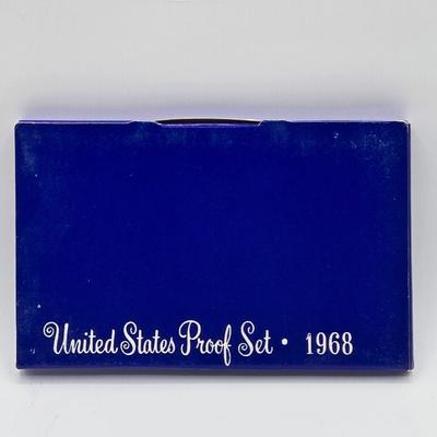 LOT 131: 1971 Eisenhower Proof Dollar, 1968, 1969, 1971, 1972, 1973, & 1974 Proof Set, and 1971 Uncirculated 40% Silver Eisenhower...