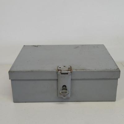 LOT Vintage Metal Box, U.S. Military Ammunition Box, and U.S. Army M1 .30 Caliber Ammunition Box
