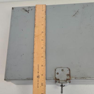 LOT Vintage Metal Box, U.S. Military Ammunition Box, and U.S. Army M1 .30 Caliber Ammunition Box