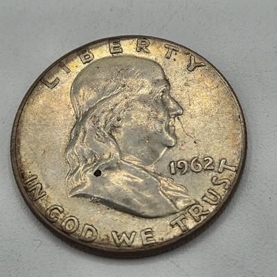 LOT 136: Thirteen Ben Franklin Silver Half Dollars