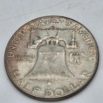 LOT 136: Thirteen Ben Franklin Silver Half Dollars