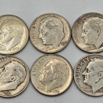 LOT 138: Sixty-Six 90% Silver Roosevelt Dimes