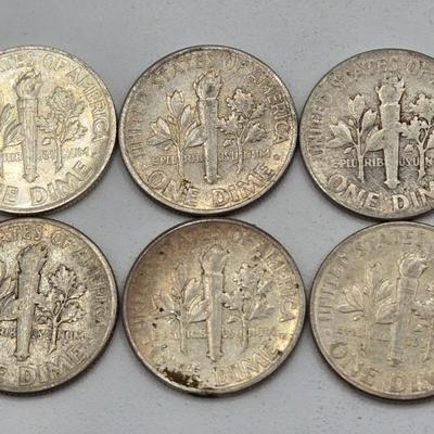 LOT 138: Sixty-Six 90% Silver Roosevelt Dimes