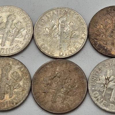 LOT 138: Sixty-Six 90% Silver Roosevelt Dimes