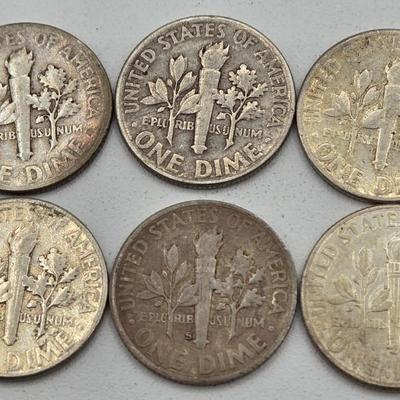 LOT 138: Sixty-Six 90% Silver Roosevelt Dimes