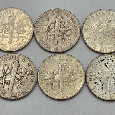 LOT 138: Sixty-Six 90% Silver Roosevelt Dimes