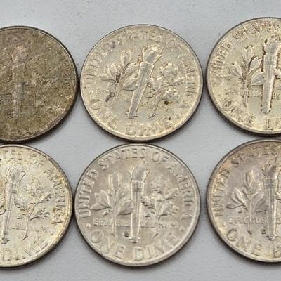 LOT 138: Sixty-Six 90% Silver Roosevelt Dimes