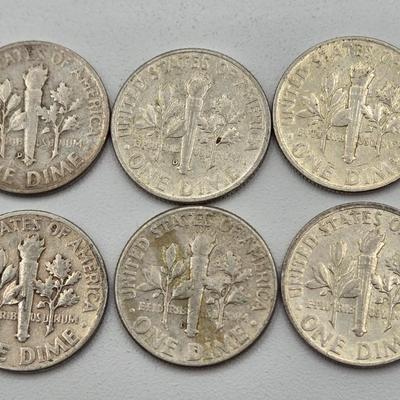 LOT 138: Sixty-Six 90% Silver Roosevelt Dimes
