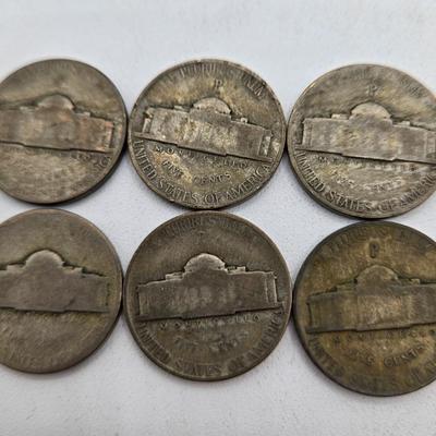 LOT 141: Fifty-Eight Wartime Silver Nickels