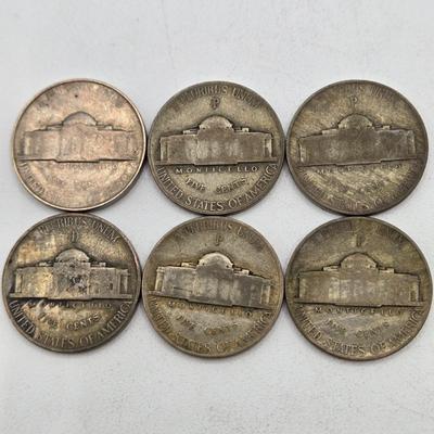 LOT 141: Fifty-Eight Wartime Silver Nickels