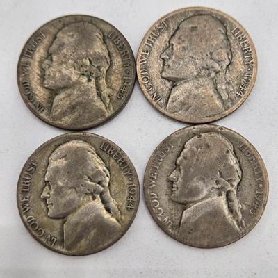 LOT 141: Fifty-Eight Wartime Silver Nickels