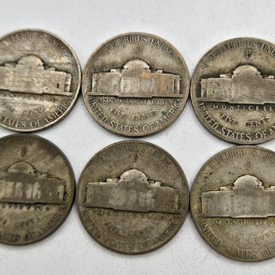 LOT 141: Fifty-Eight Wartime Silver Nickels